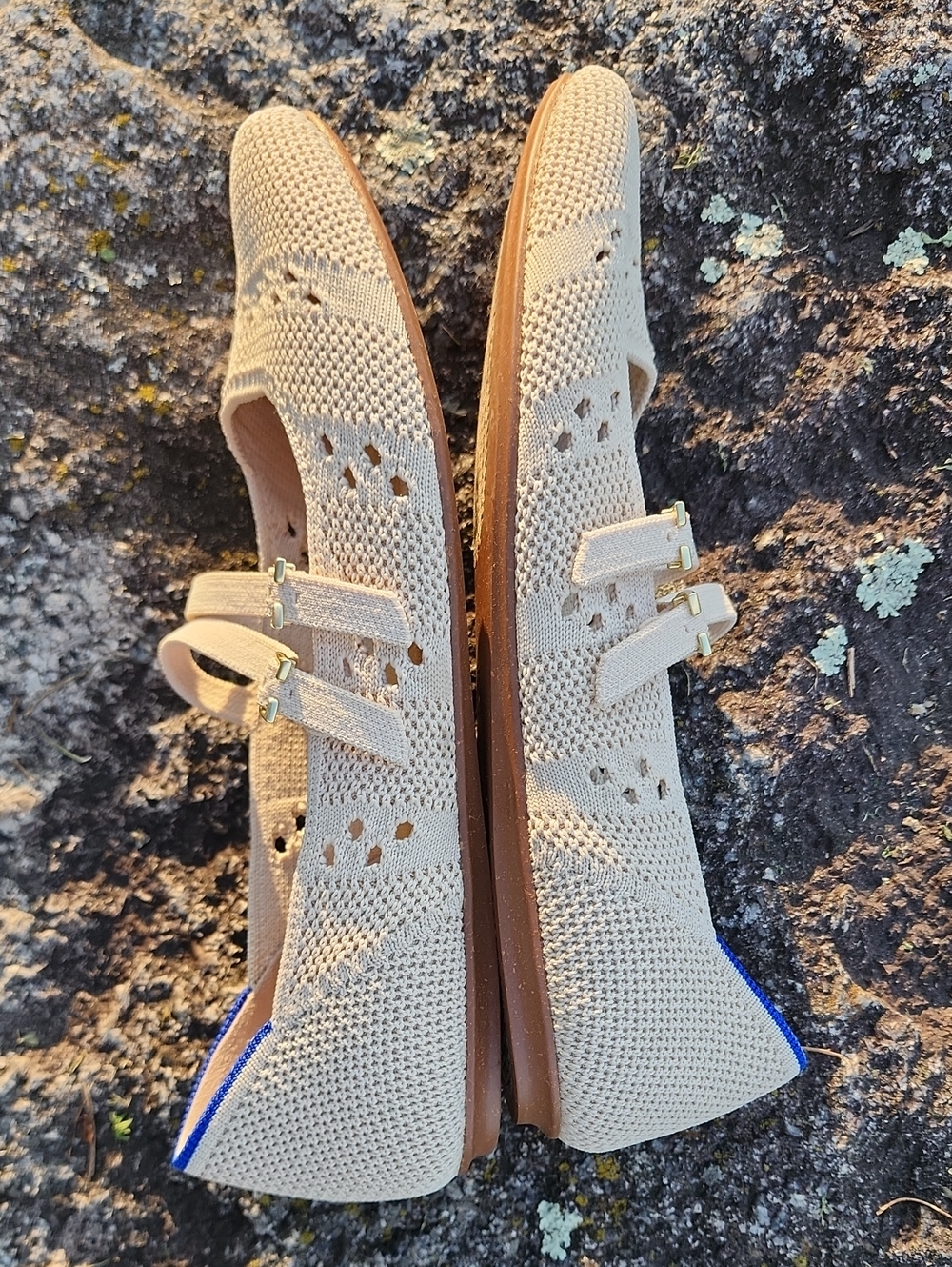 Rothy's The Double Buckle Mary Jane In Powder Crochet Size 8.5 - Picture 16 of 16